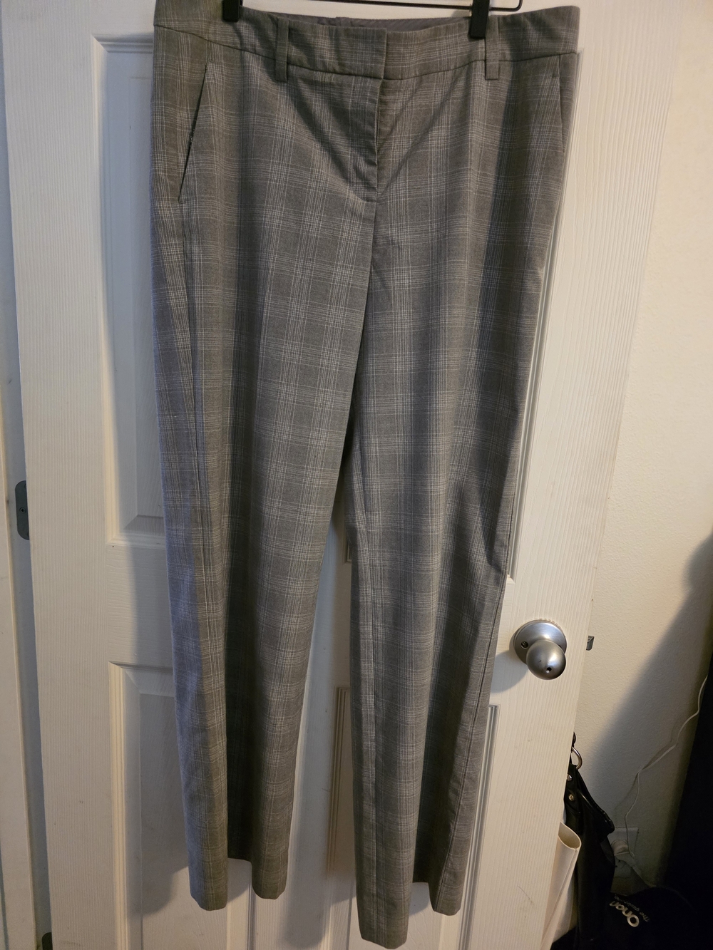 The Limited Gray Plaid Tailored Dress Pants